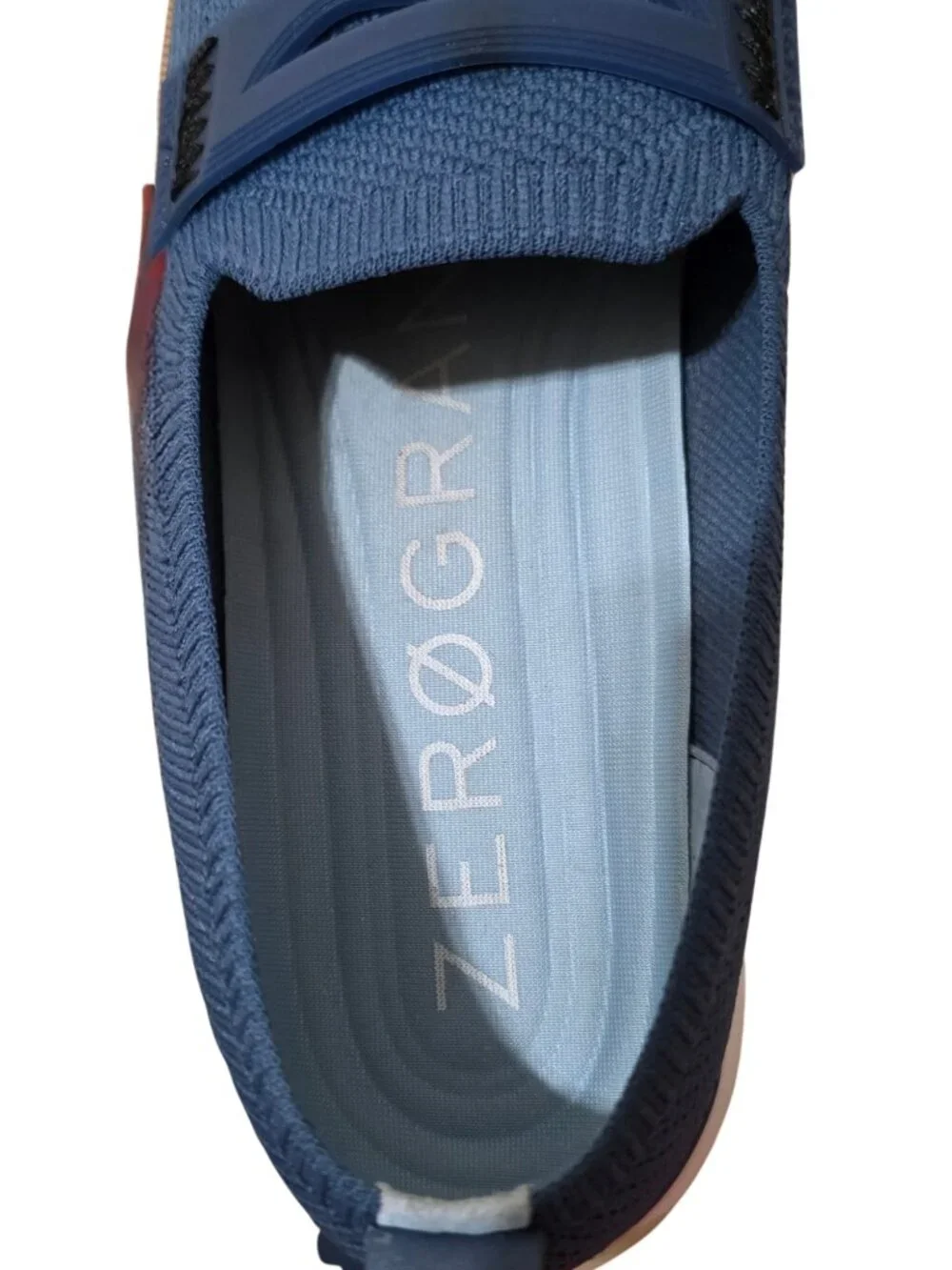 Cole Haan 4.ZERØGRAND Knit Loafers Navy Blue Women's 8.5 B  Worn Twice